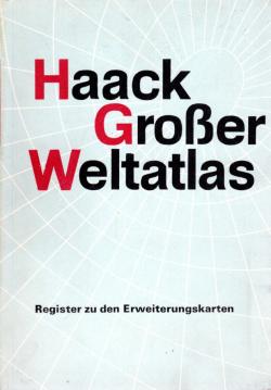 Haack Großer Weltatlas - Register zu den Erweiterungskarten