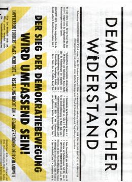 Demokratischer Widerstand. Wochenzeitung Nr. 41 ab 27. März 2021 Demokratischer Widerstand. Wochenzeitung Nr. 41 ab 27. März 2021