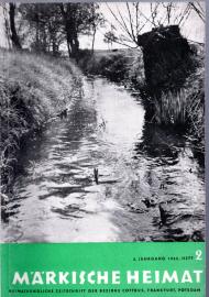 Märkische Heimat. Heimatkundliche Zeitschrift der Bezirke Cottbus, Frankfurt, Potsdam 6.Jg. 1962, Heft 2