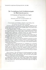 Die Verständigung durch Stridulationssignale bei Blattschneideameisen. II. Erzeugung und Eigenschaften der Signale Die Verständigung durch Stridulationssignale bei Blattschneideameisen. II. Erzeugung und Eigenschaften der Signale