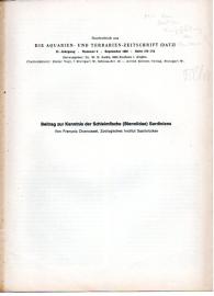 Beitrag zur Kenntnis der Schleimhäute (Blenniidae) Sardines Beitrag zur Kenntnis der Schleimhäute (Blenniidae) Sardines