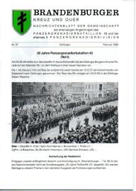 Brandenburger Kreuz und Quer : Nachrichtenblatt der Gemeinschaft Nr. 97, Febr. 1988