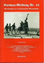 Barbara-Meldung Nr. 44: Mitteilungsblatt zur brandenburgischen Militärgeschichte