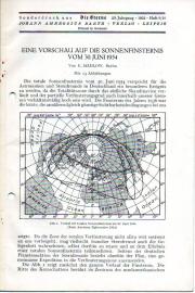 Eine Vorschau auf die Sonnenfinsternis vom 30. Juni 1954 Eine Vorschau auf die Sonnenfinsternis vom 30. Juni 1954
