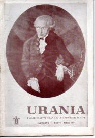 URANIA Monatsschrift über Natur und Gesellschaft Jg. 17, Heft 3, März 1954