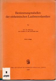 Bestimmungstabellen der einheimischen Laubmoosfamilien.